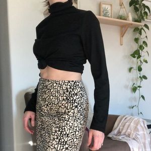 ZARA Black long sleeve turtleneck.